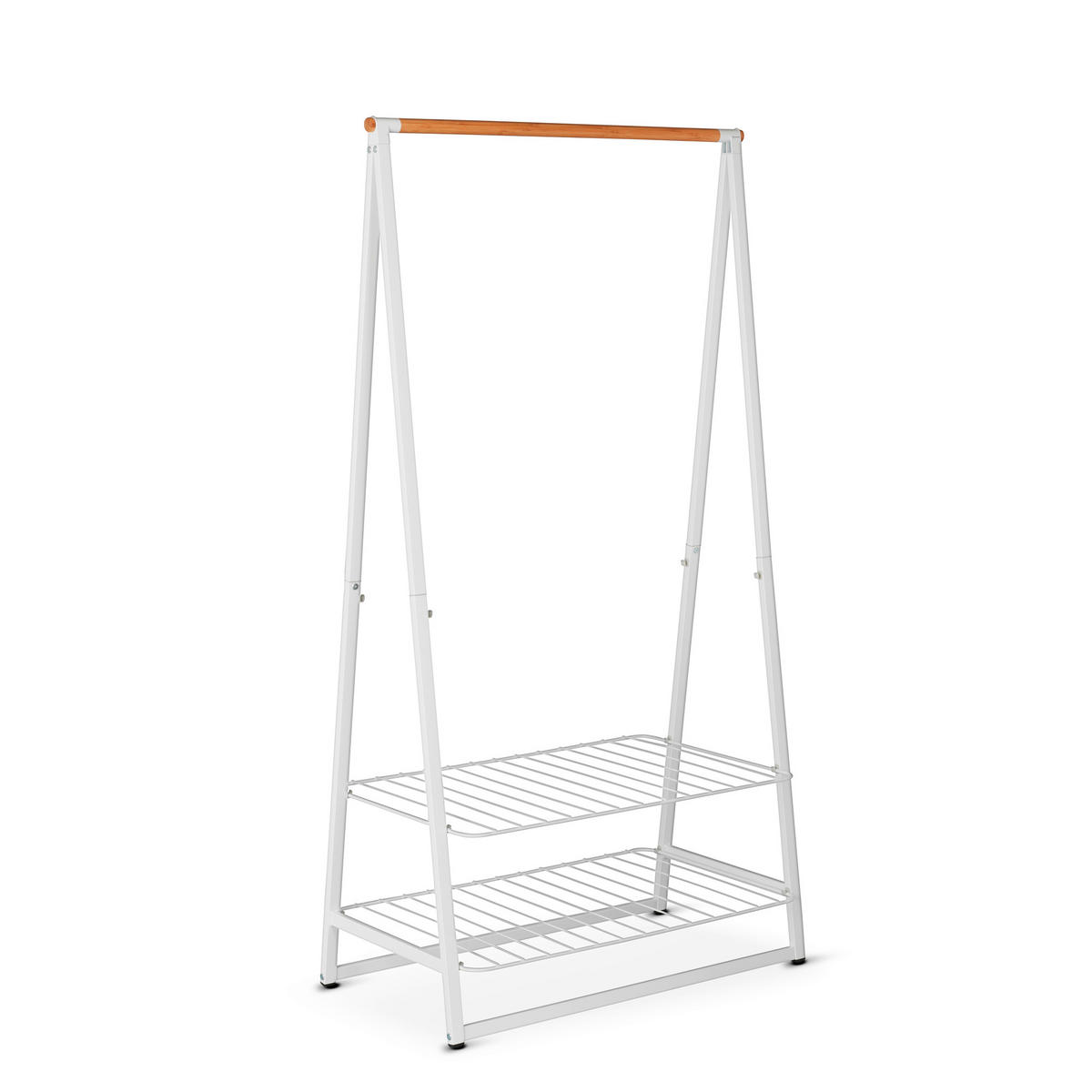 KLEIDERSTÄNDER in Weiß 60/99,5/16 cm   - Weiß, Basics, Metall (60/99,5/16cm) - Brabantia
