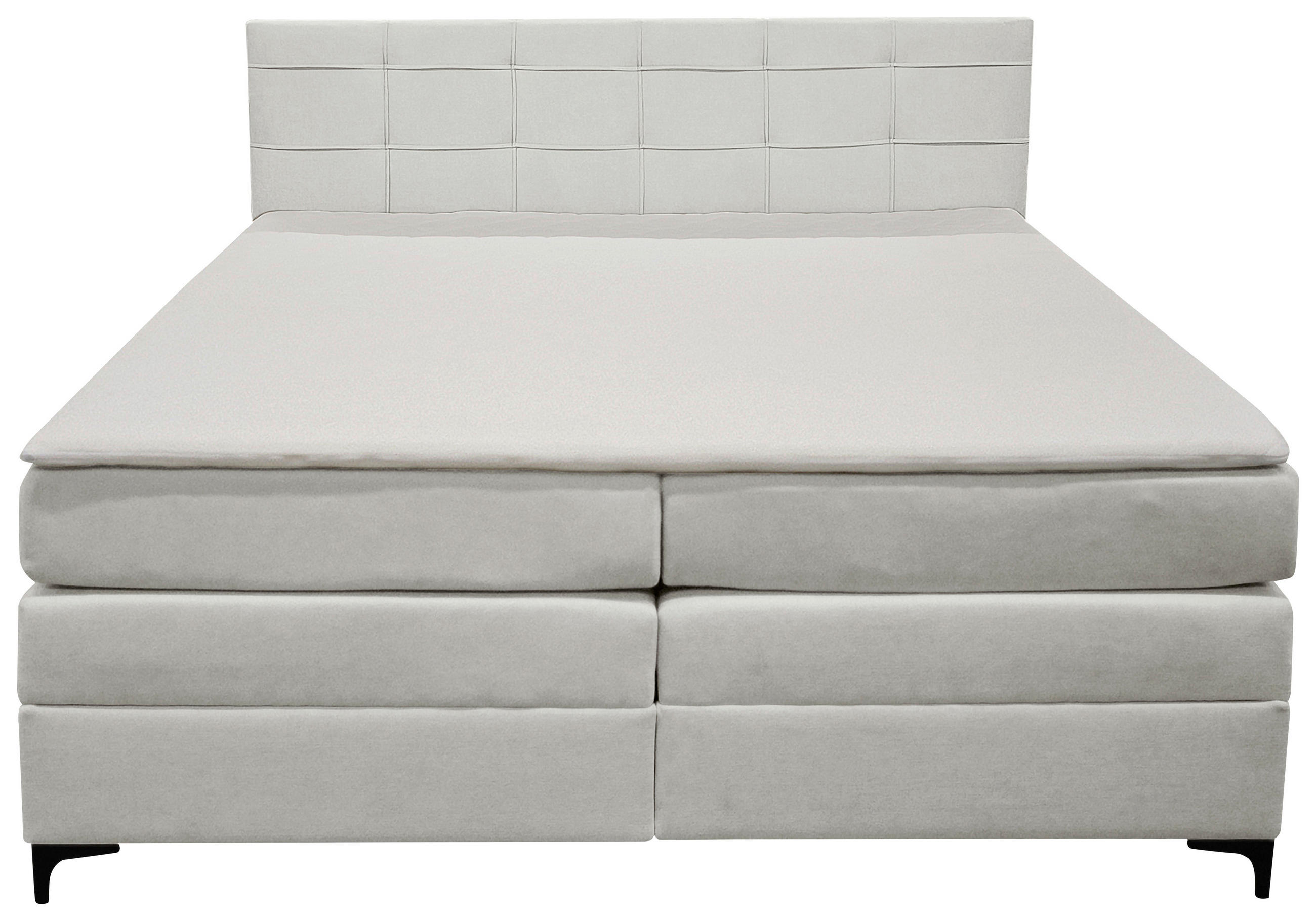 Boxspringbett Mitto Silberfarben 140x200 Cm