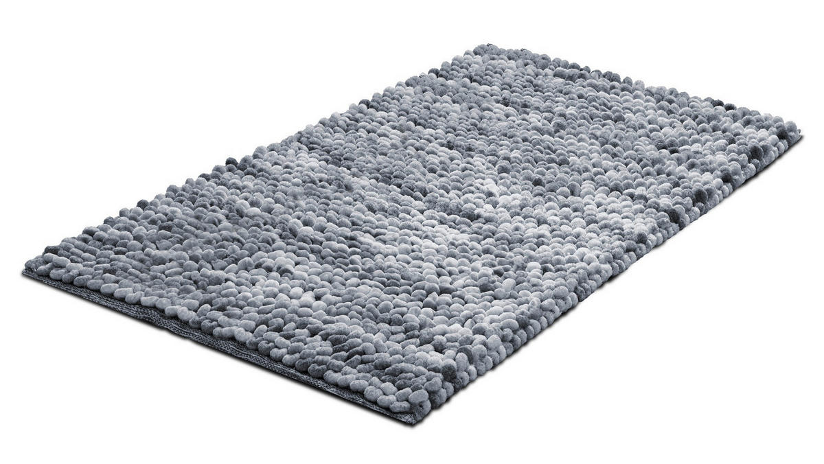 BADEMATTE Grau 70/120 cm  - Grau, KONVENTIONELL, Kunststoff/Textil (70/120cm) - Grund