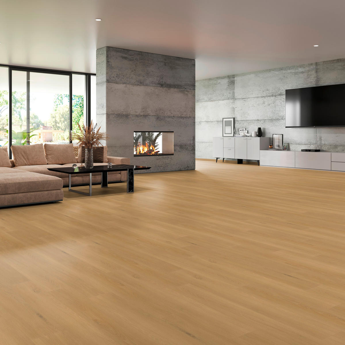 VINYLBODEN NOVO Eiche Yuma 100062201  per  m² - Eichefarben, Design, Holzwerkstoff (120,5/21/0,98cm) - Tilo