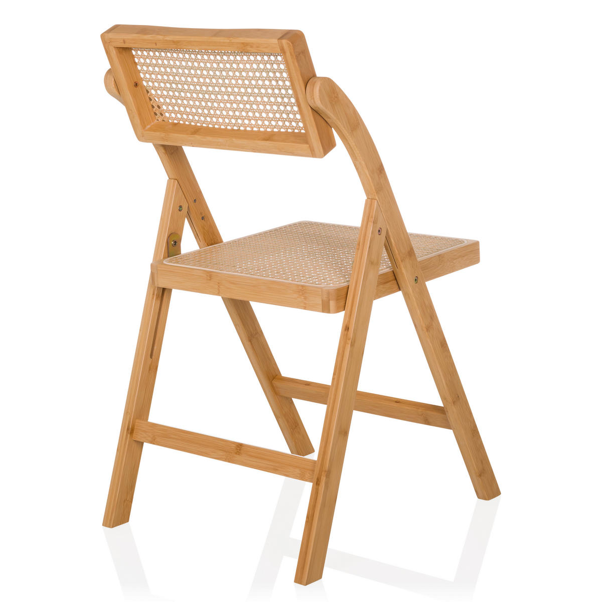 KLAPPSTUHL Bambus, Rattan Braun  - Braun, MODERN, Holz (45,5/83,5/45cm) - Gardenson