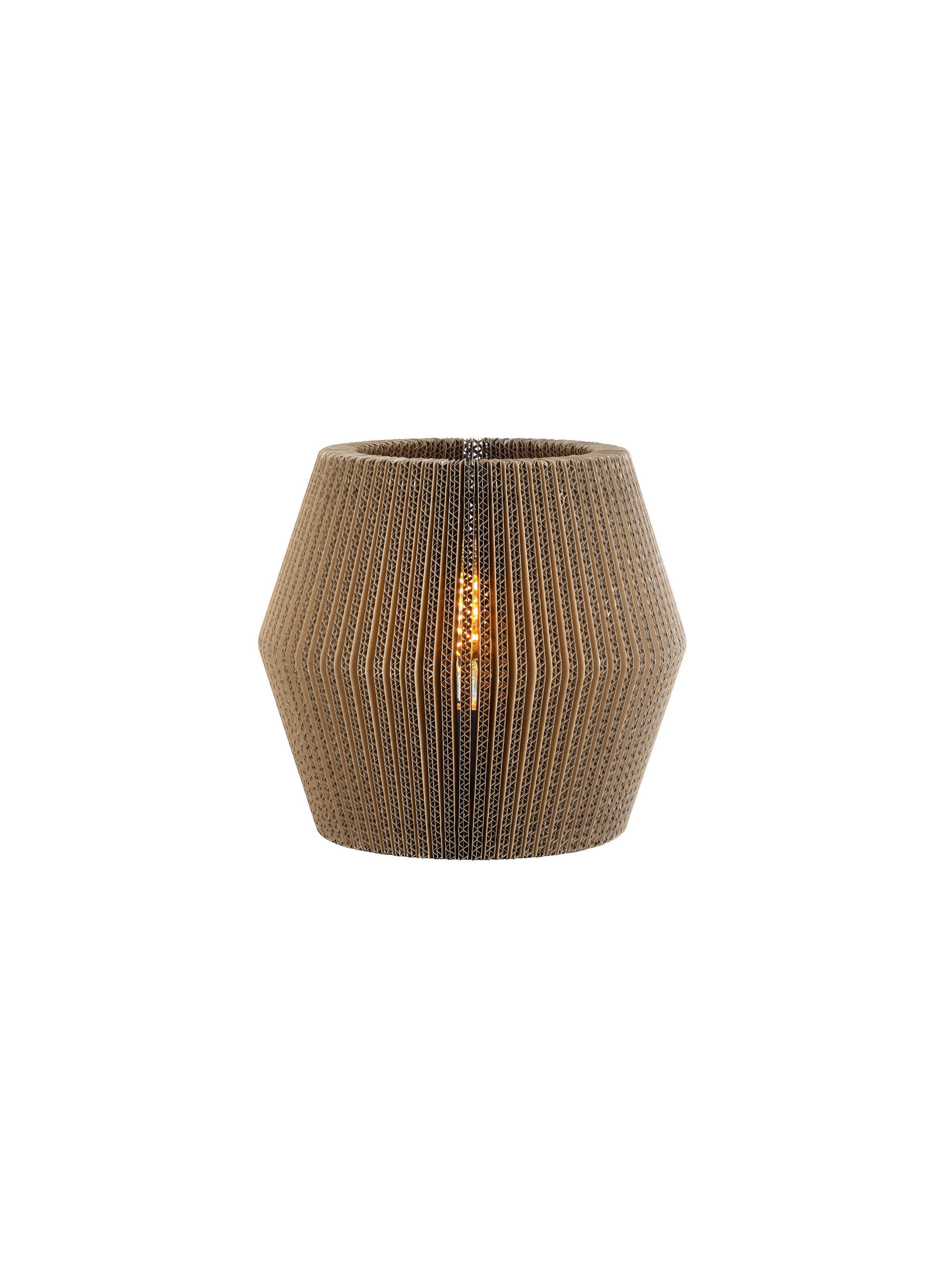 TISCHLEUCHTE ø 28/26 cm   - Naturfarben, MODERN, Wellpappe (ø 28/26cm) - Hell