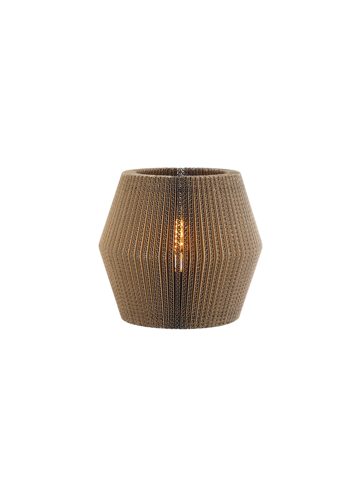 TISCHLEUCHTE ø 28/26 cm   - Naturfarben, MODERN, Wellpappe (ø 28/26cm) - Hell
