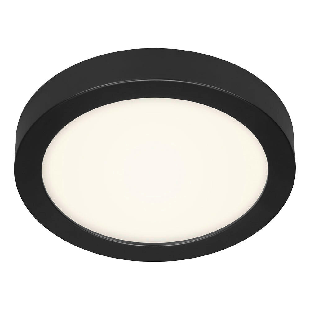 LED-DECKENLEUCHTE 22,5/3,2 cm   - Schwarz/Weiß, Design, Kunststoff/Metall (22,5/3,2cm) - Globo