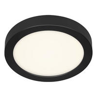 LED-DECKENLEUCHTE 22,5/3,2 cm   - Schwarz/Weiß, Design, Kunststoff/Metall (22,5/3,2cm) - Globo