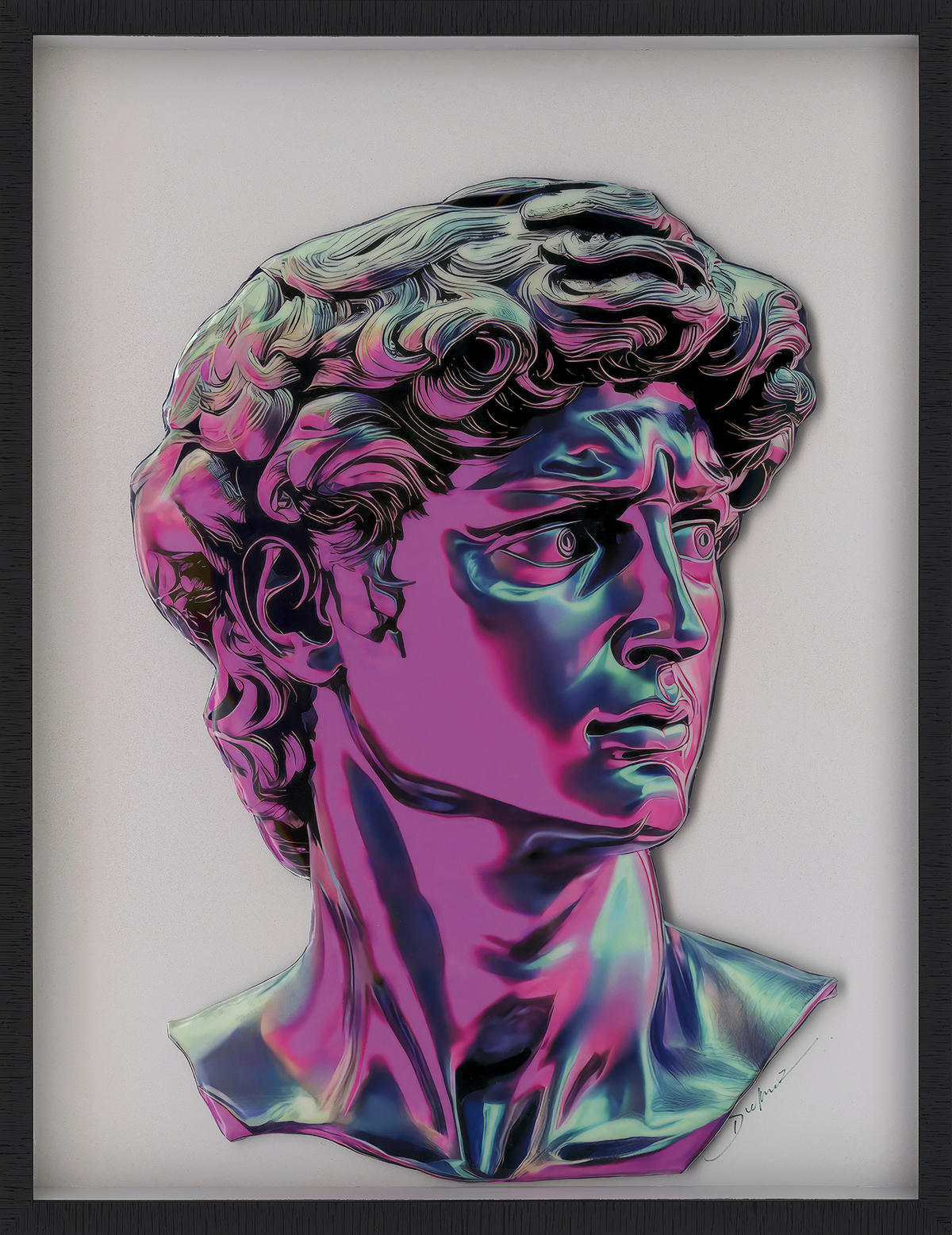 BILD 70/90 cm  - Multicolor/Schwarz, Design, Papier/Kunststoff (70/90cm) - Monee