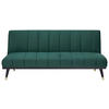 SCHLAFSOFA in Velours Grün  - Schwarz/Grün, MODERN, Holz/Textil (181/82/83cm) - MID.YOU