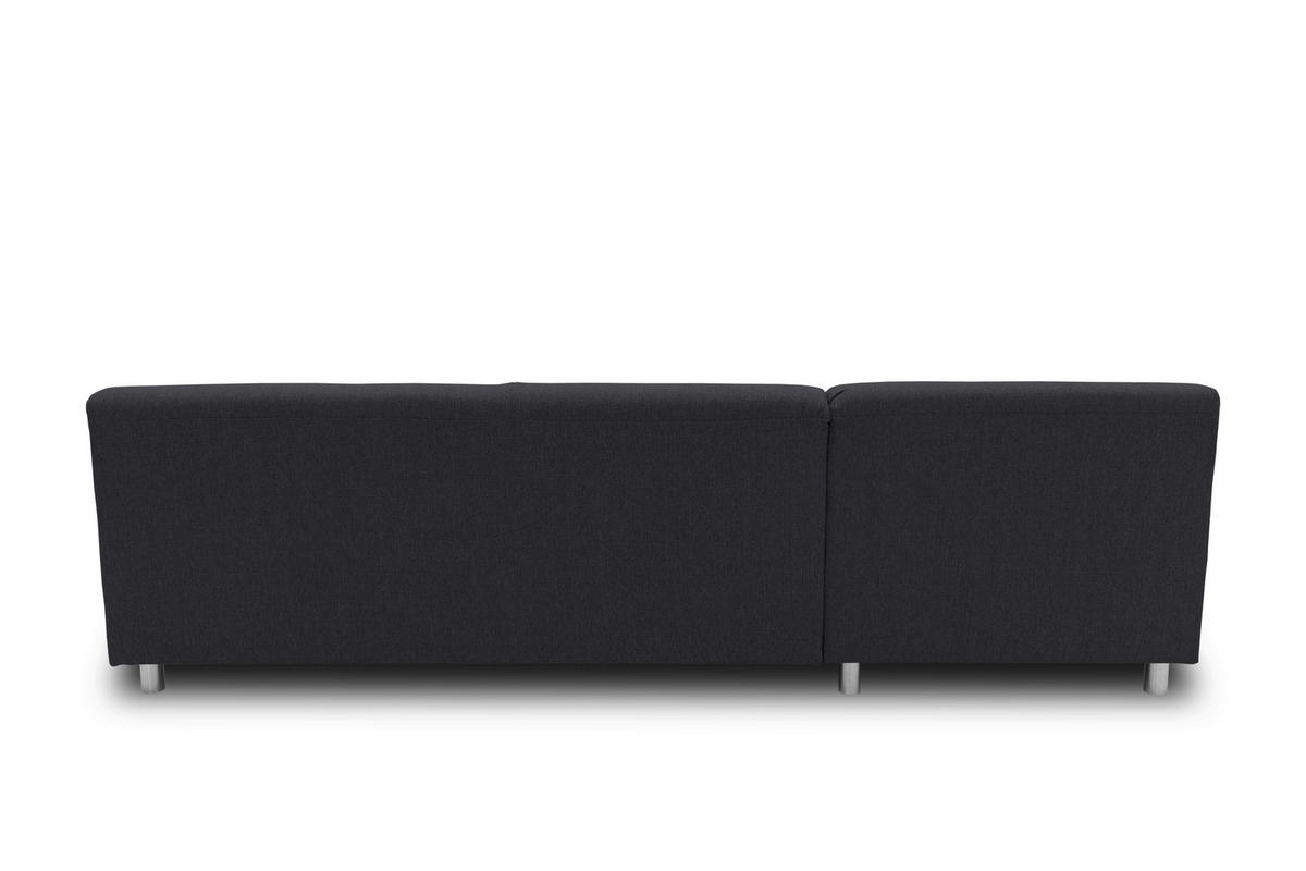 ECKSOFA Schlammfarben Webstoff  - Chromfarben/Schlammfarben, KONVENTIONELL, Textil/Metall (150/251cm) - MID.YOU