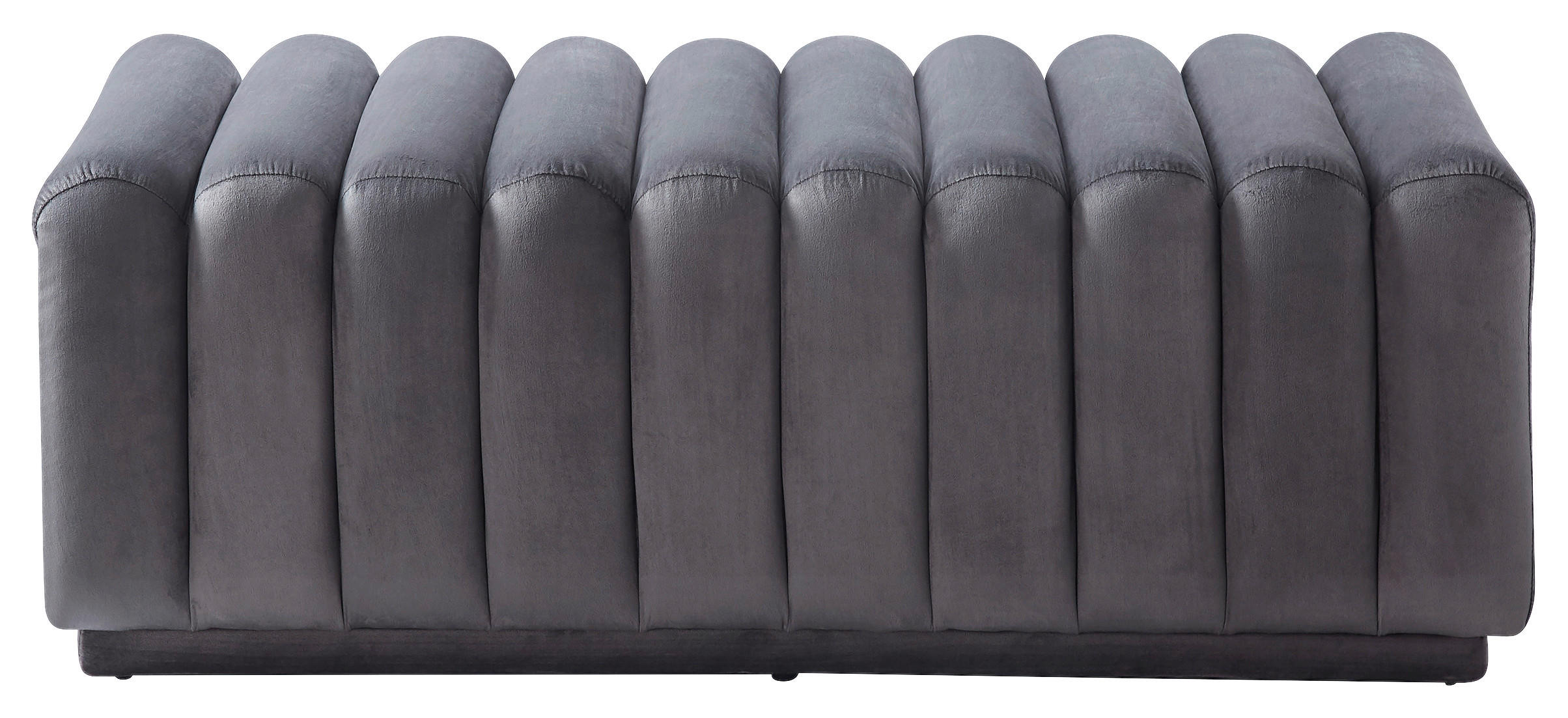 SITZBANK 113/42/48 cm Samt Braun - Schwarz/Braun, MODERN, Textil (113/42/48cm) - PBJ