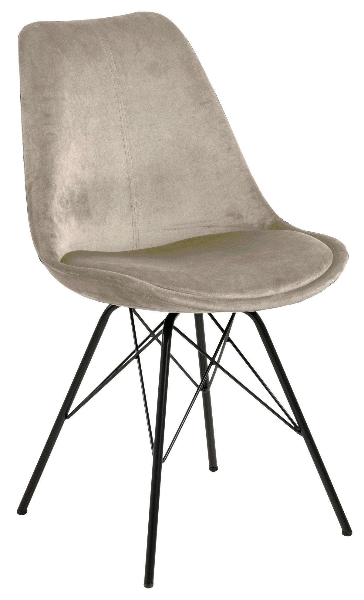 ŽIDLE, pískové barvy - černá/pískové barvy, Trend, kov/textil (48,5/85,5/54cm) - Carryhome