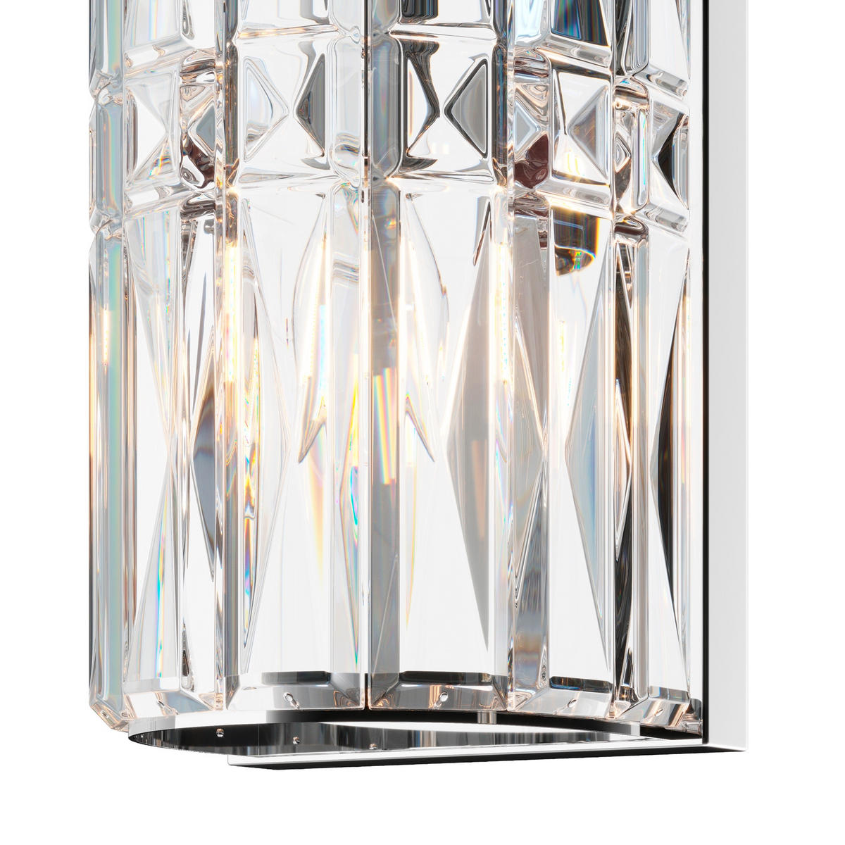 WANDLEUCHTE - Chromfarben/Transparent, Trend, Glas/Metall (13/10/75,2cm) - MAYTONI