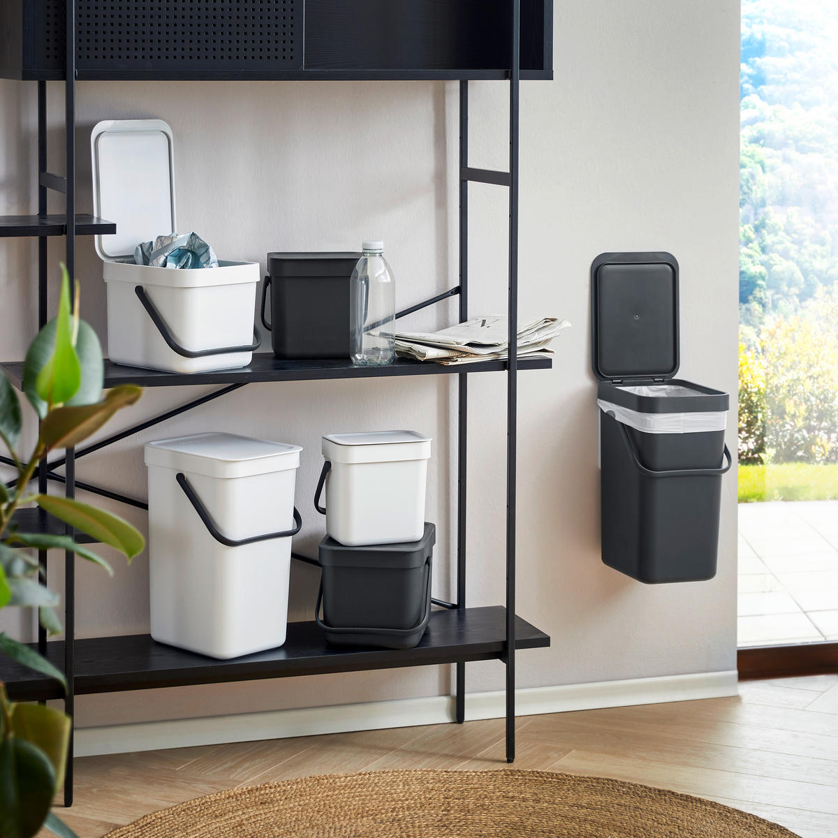ABFALLEIMER SORT & GO 3 L  - Grau, Design, Kunststoff (13,9/17,4/18,8cm) - Brabantia