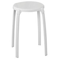 BADHOCKER Metall, Kunststoff  - Weiß, Basics, Kunststoff/Metall (30/46,5cm)