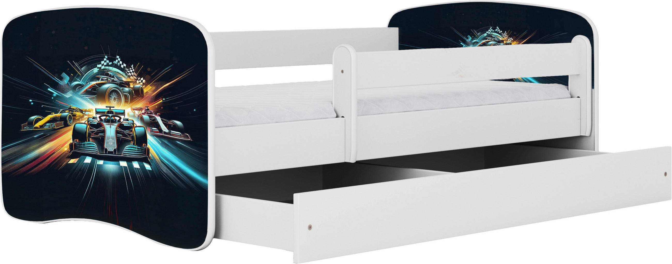 KINDER-/JUNIORBETT - Birkefarben/Weiß, MODERN, Holz/Holzwerkstoff (80/160cm) - MID.YOU