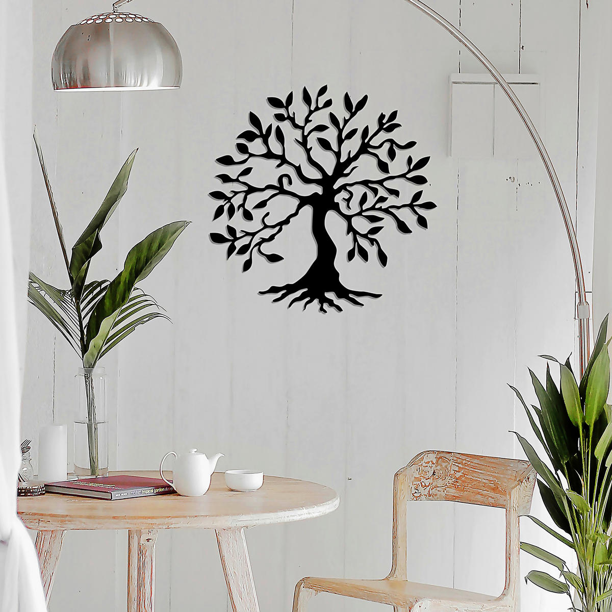 METALLBILD  - Schwarz, Basics, Metall (60/60cm)