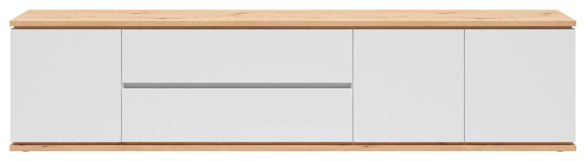 LOWBOARD  230/55/42 cm 2 Schublade(n) hängend  - Weiß/Eiche Artisan, MODERN, Holzwerkstoff (230/55/42cm) - Xora