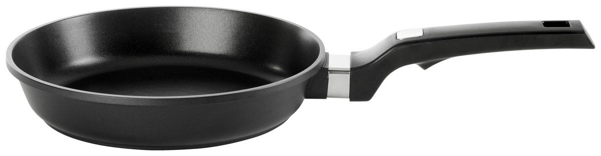 PÁNEV NA SMAŽENÍ  nepřilnavý povrch ILAG®  24 cm  - černá/barvy nerez oceli, Basics, kov/plast (24cm) - Homeware Profession.