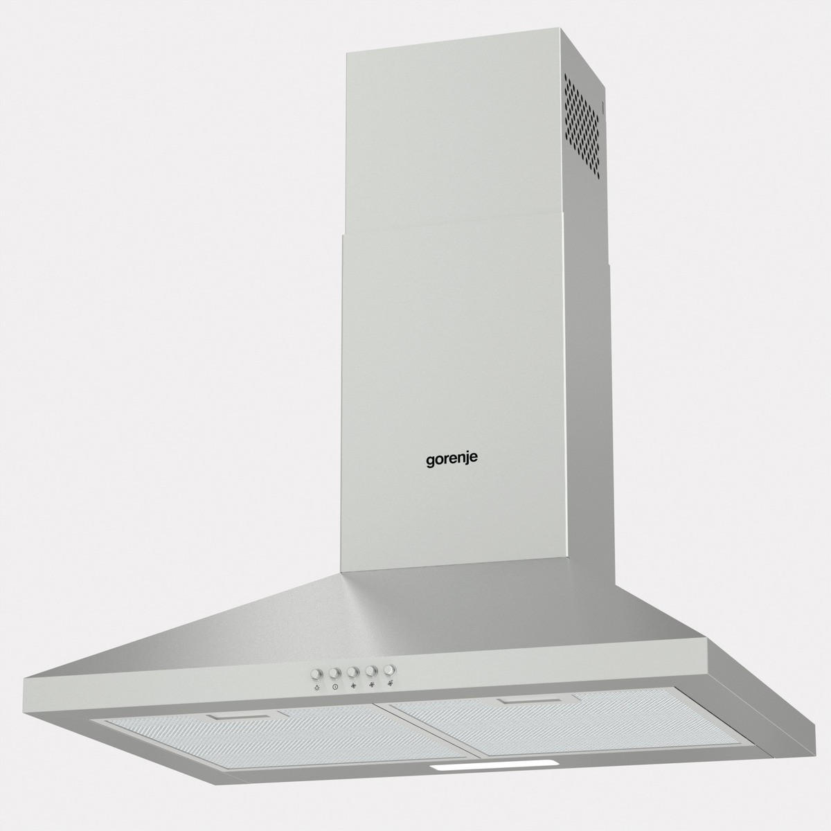 DUNSTABZUGSHAUBE WHC629E4X-DE  - Silberfarben, Trend, Kunststoff/Metall (60/16,6/45cm) - Gorenje