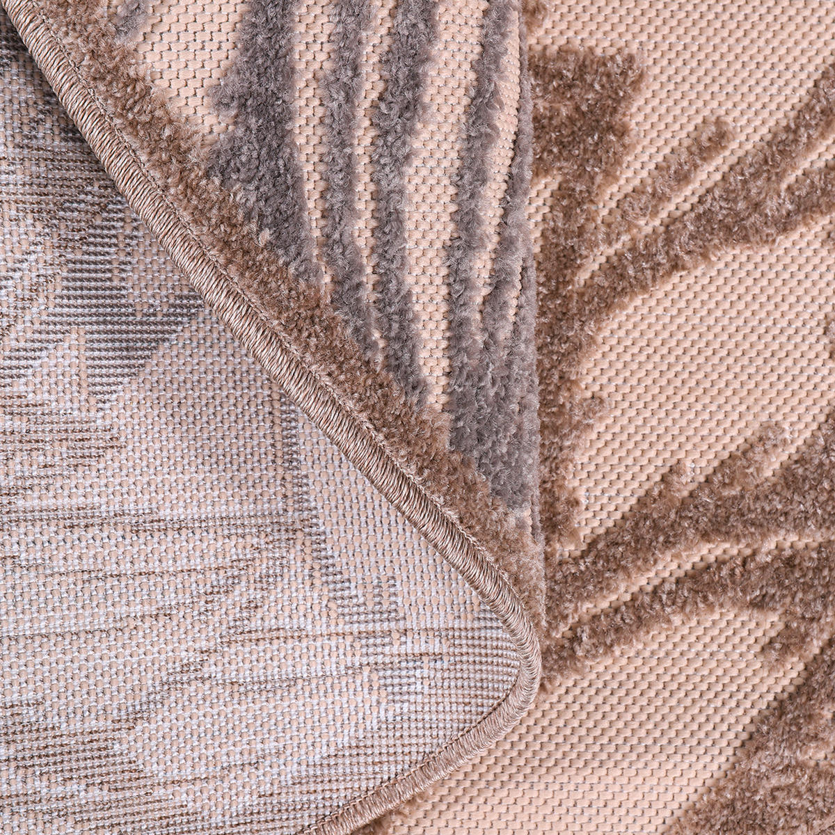 OUTDOORTEPPICH 200 cm Floral Beige, Creme  - Beige/Creme, LIFESTYLE, Kunststoff/Textil (200cm) - Novel
