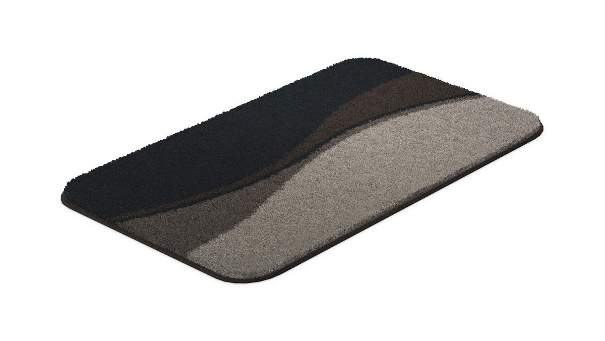 BADEMATTE Braun 65/115 cm  - Braun, Basics, Kunststoff/Textil (65/115cm) - Grund