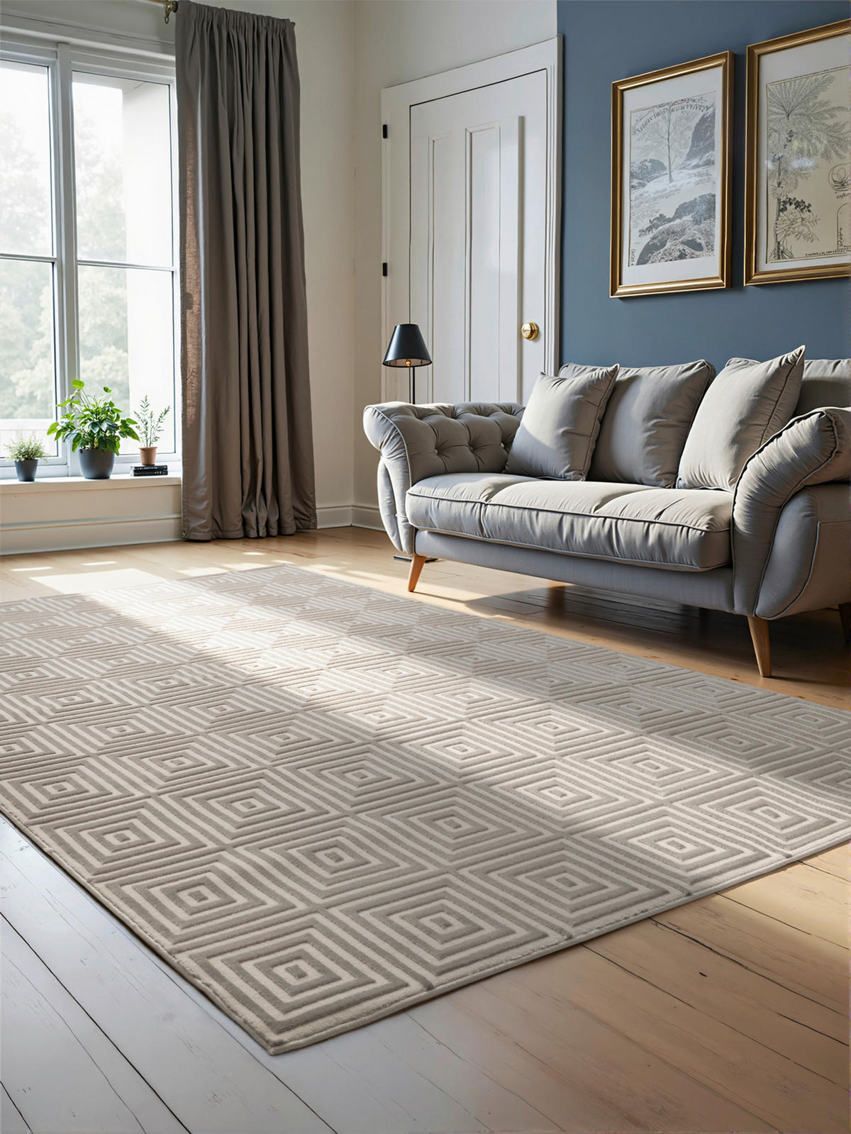 TEPPICH 200/280 cm Perles Creme, Weiß rechteckig  - Creme/Weiß, Basics, Kunststoff (200/280cm) - Elle Decoration