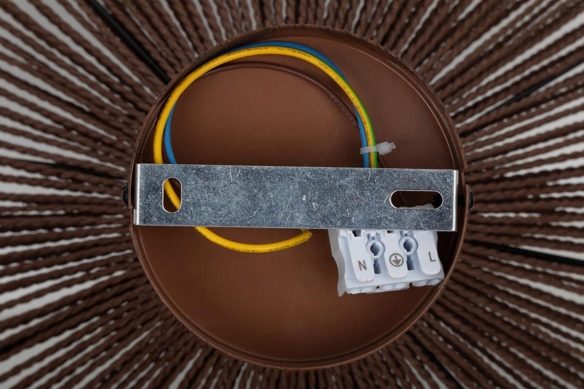 DECKENLEUCHTE  40/31 cm    - Braun, Design, Papier/Metall (40/31cm) - Collet's Monde