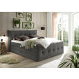 BOXSPRINGBETT 180/200 cm  in Anthrazit  - Anthrazit/Schwarz, KONVENTIONELL, Kunststoff/Textil (180/200cm) - Esposa