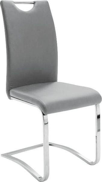 SCHWINGSTUHL  Lederauswahl Lederlook  - Grau, Design, Textil/Metall (43/100/57cm) - Carryhome