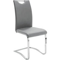 SCHWINGSTUHL  Lederauswahl Lederlook  - Grau, Design, Textil/Metall (43/100/57cm) - Carryhome