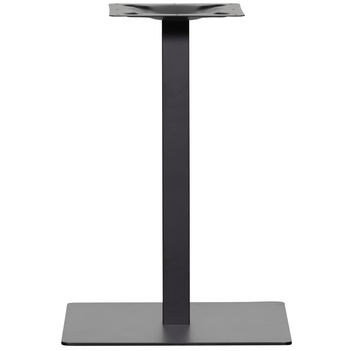 TISCHGESTELL in Metall 50/50/72 cm   - Schwarz, MODERN, Metall (50/50/72cm) - Livetastic