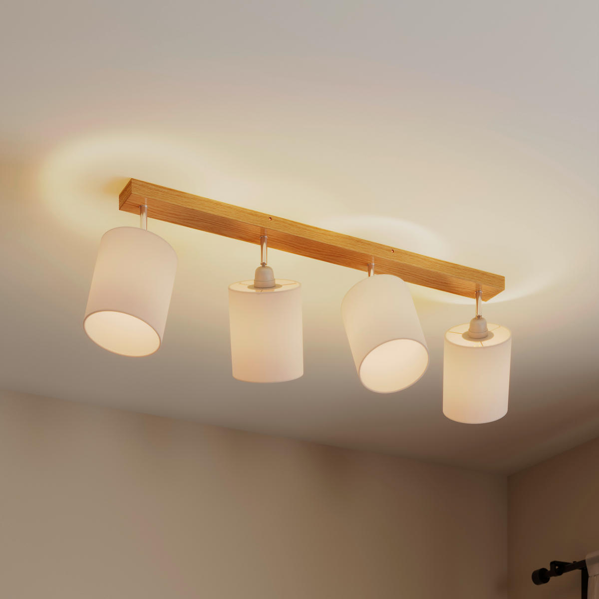 STRAHLER Sofia 104/38/26 cm  - Eschefarben/Weiß, Natur, Holz/Textil (104/38/26cm) - Marama