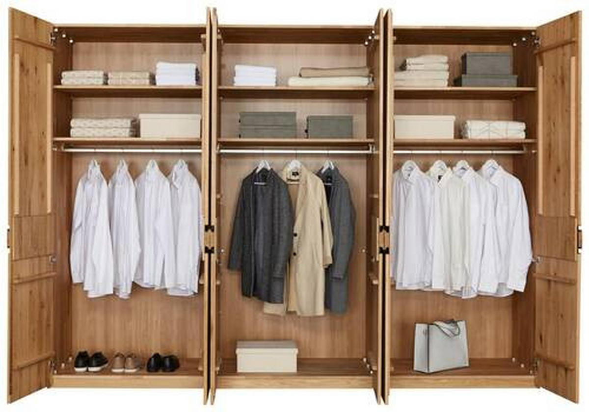 DREHTÜRENSCHRANK in Eichefarben, Dunkelbraun  - Eichefarben/Dunkelbraun, Natur, Holz (301,9/223,3/61,9cm) - Valnatura