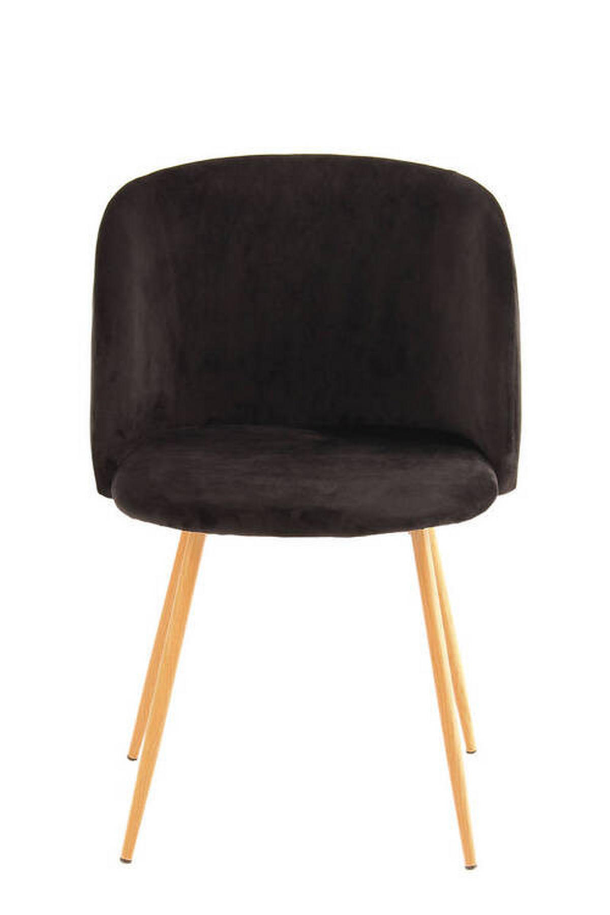STUHL-SET 2 Stück  in Stahl  - Schwarz, Design, Kunststoff/Metall (54/84/56cm) - Kayoom