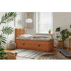 BOXBETT 90/200 cm  in Rostfarben  - Rostfarben/Schwarz, Modern, Holz/Holzwerkstoff (90/200cm) - MID.YOU