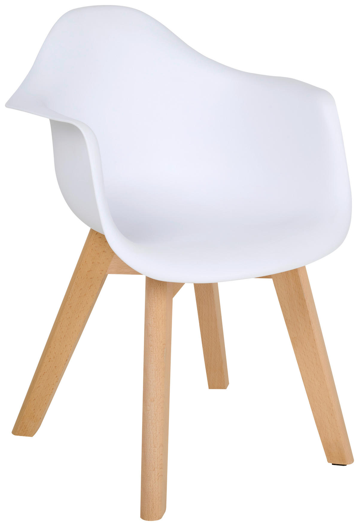 KINDERSTUHL - Buchefarben/Weiß, Trend, Holz/Kunststoff (42/56/43cm) - My Baby Lou