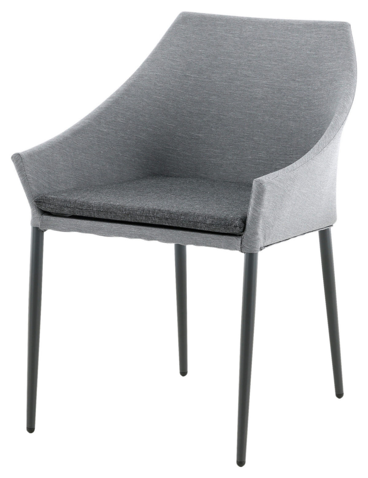 UTESTOLAR SET i metall, textil svart, mörkgrå  - mörkgrå/svart, Klassisk, metall/textil (60/81/62cm) - Gardenson
