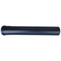 KOUŘOVOD ROVNÝ  Ø 8 CM D 15 CM - černá, Moderní, kov (8/15cm)