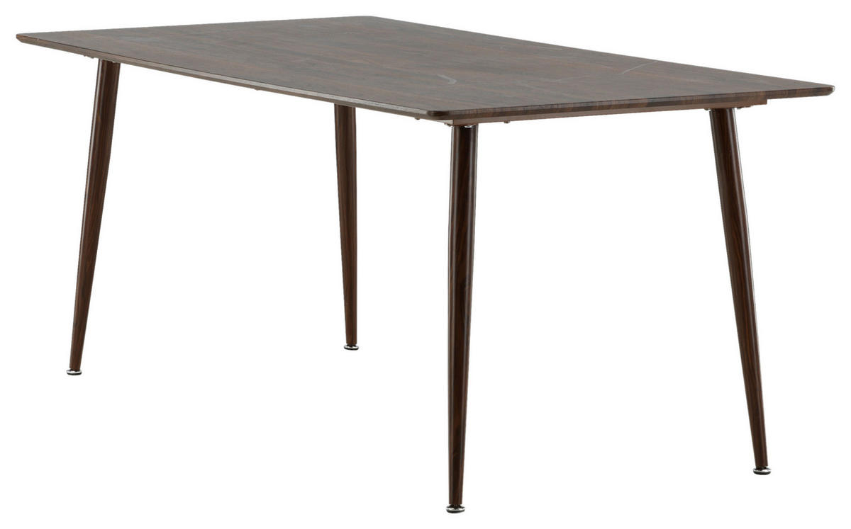 MATBORD i metall, trämaterial 180/90/75 cm   - brun, Design, metall/trämaterial (180/90/75cm) - Livetastic