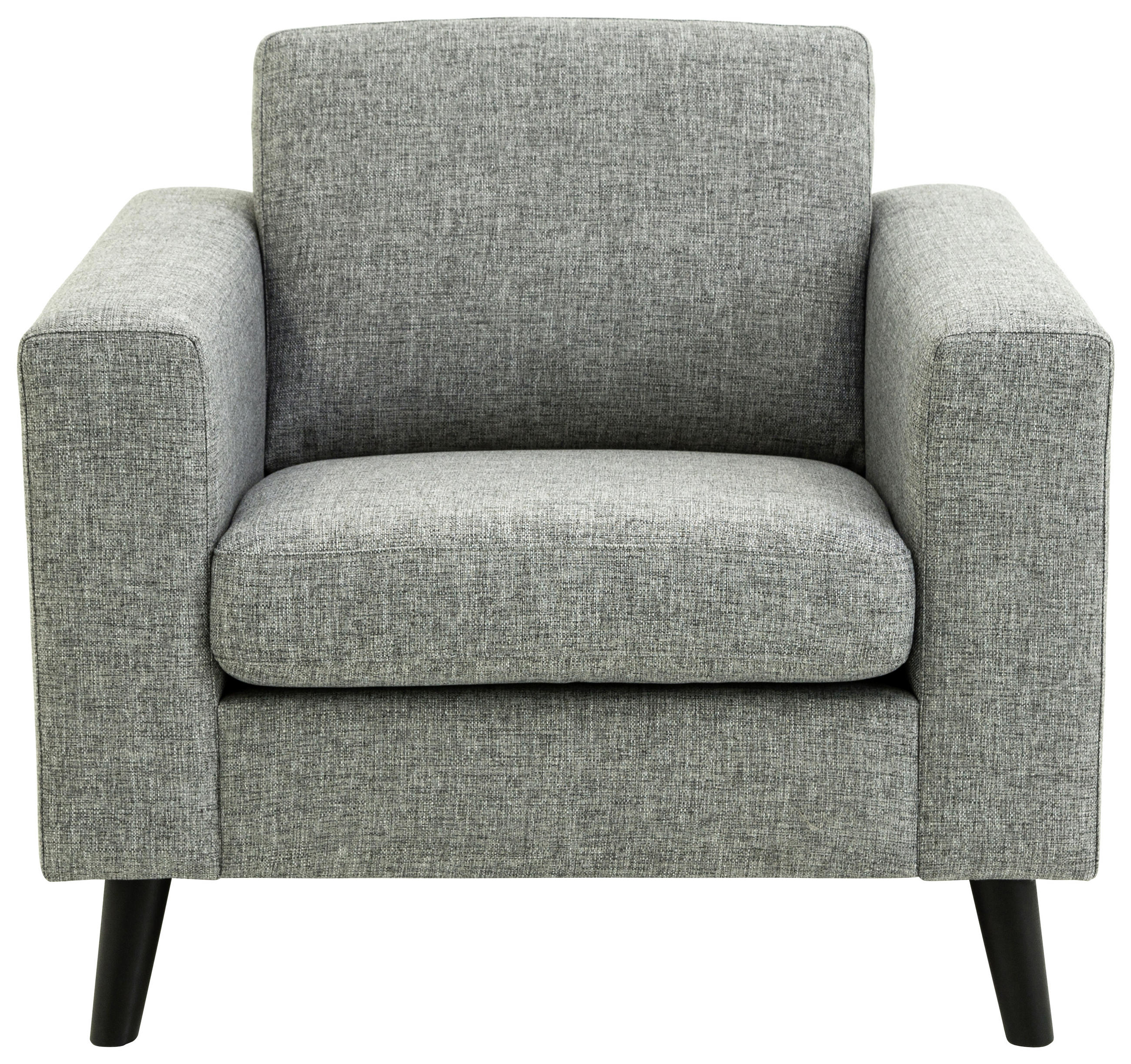 FÅTÖLJ i trä, textil grå  - svart/grå, Design, trä/textil (92/86/84cm) - Best Price