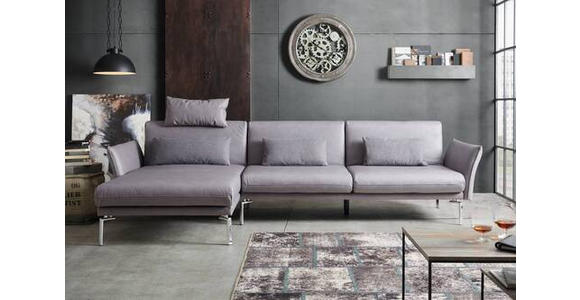 OTTOMANE in Taupe - Taupe, MODERN, Textil (114/90/170/210cm) - Dieter Knoll
