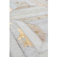 FLACHWEBETEPPICH 120/170 cm Spark 410 Elfenbein / Gold Creme, Goldfarben  - Goldfarben/Creme, Design, Leder/Textil (120/170cm) - Novel