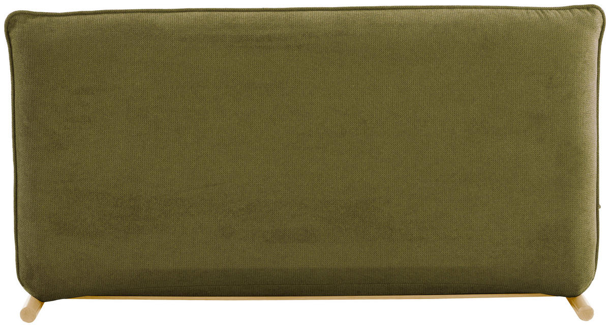 SOFA VELIN Samt Grün, Nussbaumfarben  - Nussbaumfarben/Grün, Design, Textil/Metall (140/97/80cm) - MID.YOU