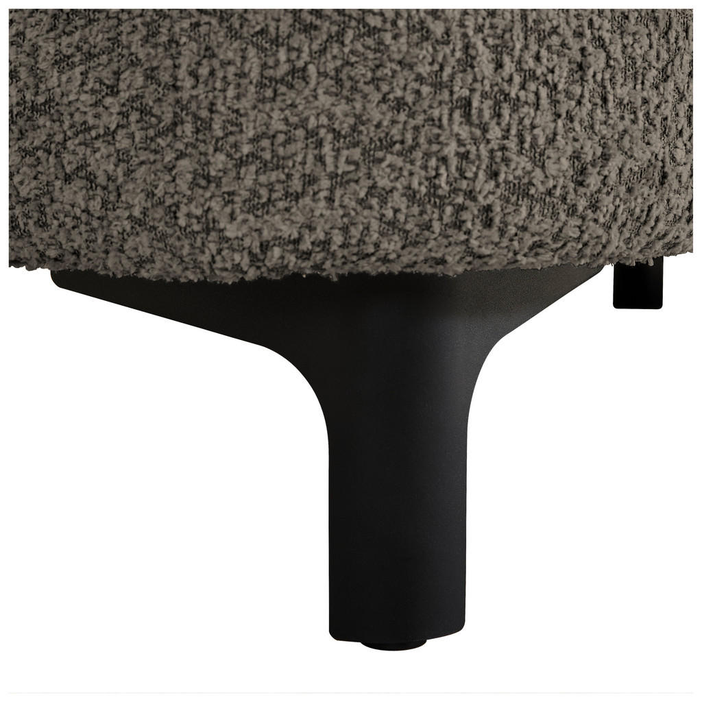 Thumbnail - Carryhome 2,5-Sitzer, Anthrazit, Textil, Füllung: Schaumstoff, 200x84x99 cm, Typenauswahl, Hocker erhältlich, Rücken ech...