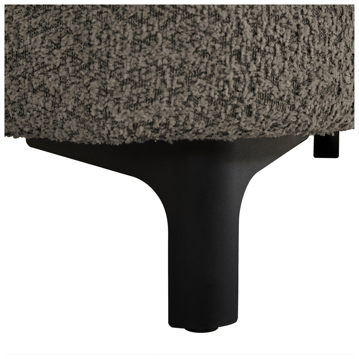 2,5-SITZER Chenille Anthrazit  - Anthrazit/Schwarz, KONVENTIONELL, Textil/Metall (200/84/99cm) - Carryhome