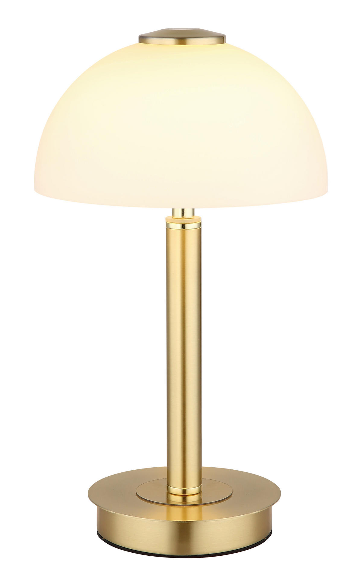 STOLNÍ LED LAMPA, dotykový stmívač, 18/31,5 cm  - černá/barvy mosazi, Design, kov/plast (18/31,5cm) - Globo