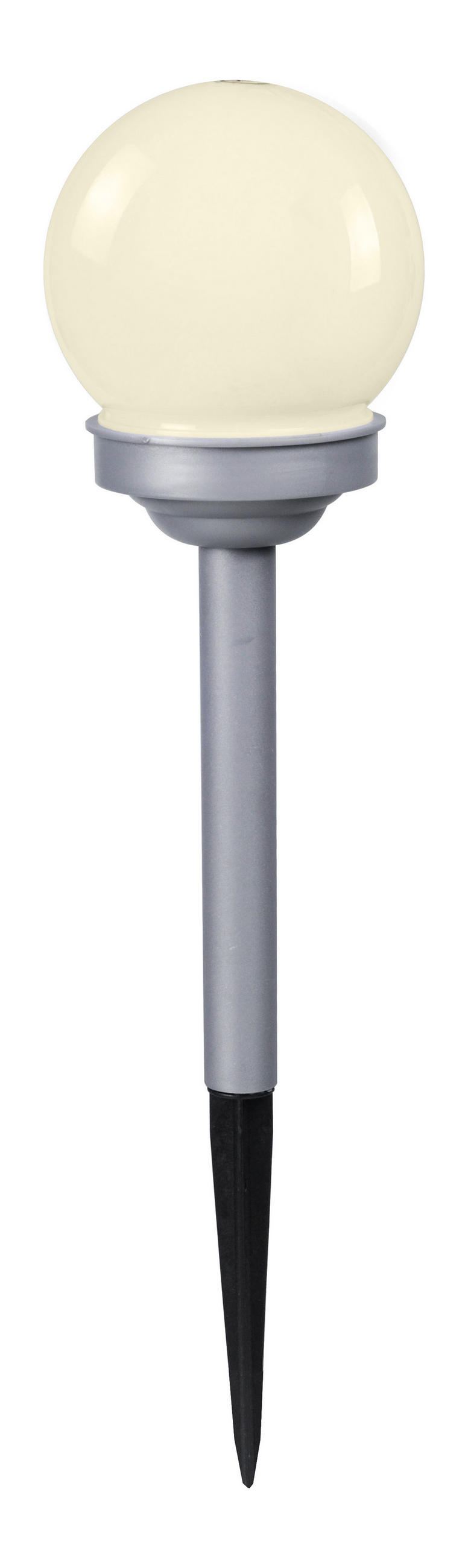 SADA SOLÁRNÍCH SVÍTIDEL 3 ks, 10/39 cm - bílá/barvy stříbra, Basics, plast (10/39cm) - Ambia Garden
