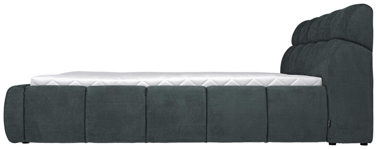 POLSTERBETT 160/200 cm  in Petrol, Graublau  - Graublau/Petrol, Design, Kunststoff/Textil (160/200cm) - Esposa