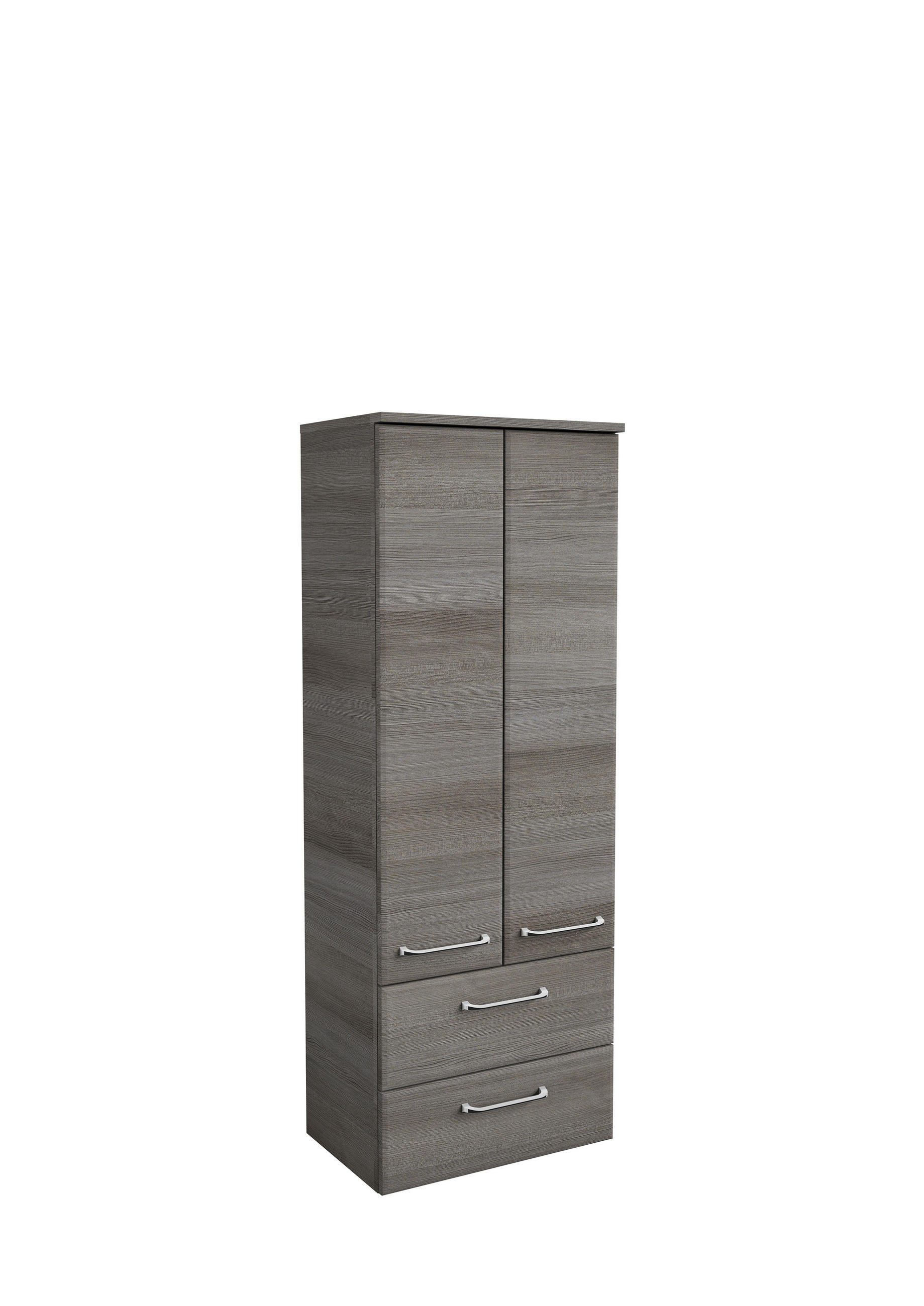 MIDISZEKRÉNY 50/136,1/33 cm  - grafitszürke/króm, Konventionell, faalapú anyag/Üveg (50/136,1/33cm) - Xora