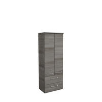 MIDISZEKRÉNY 50/136,1/33 cm  - grafitszürke/króm, Konventionell, faalapú anyag/Üveg (50/136,1/33cm) - Xora
