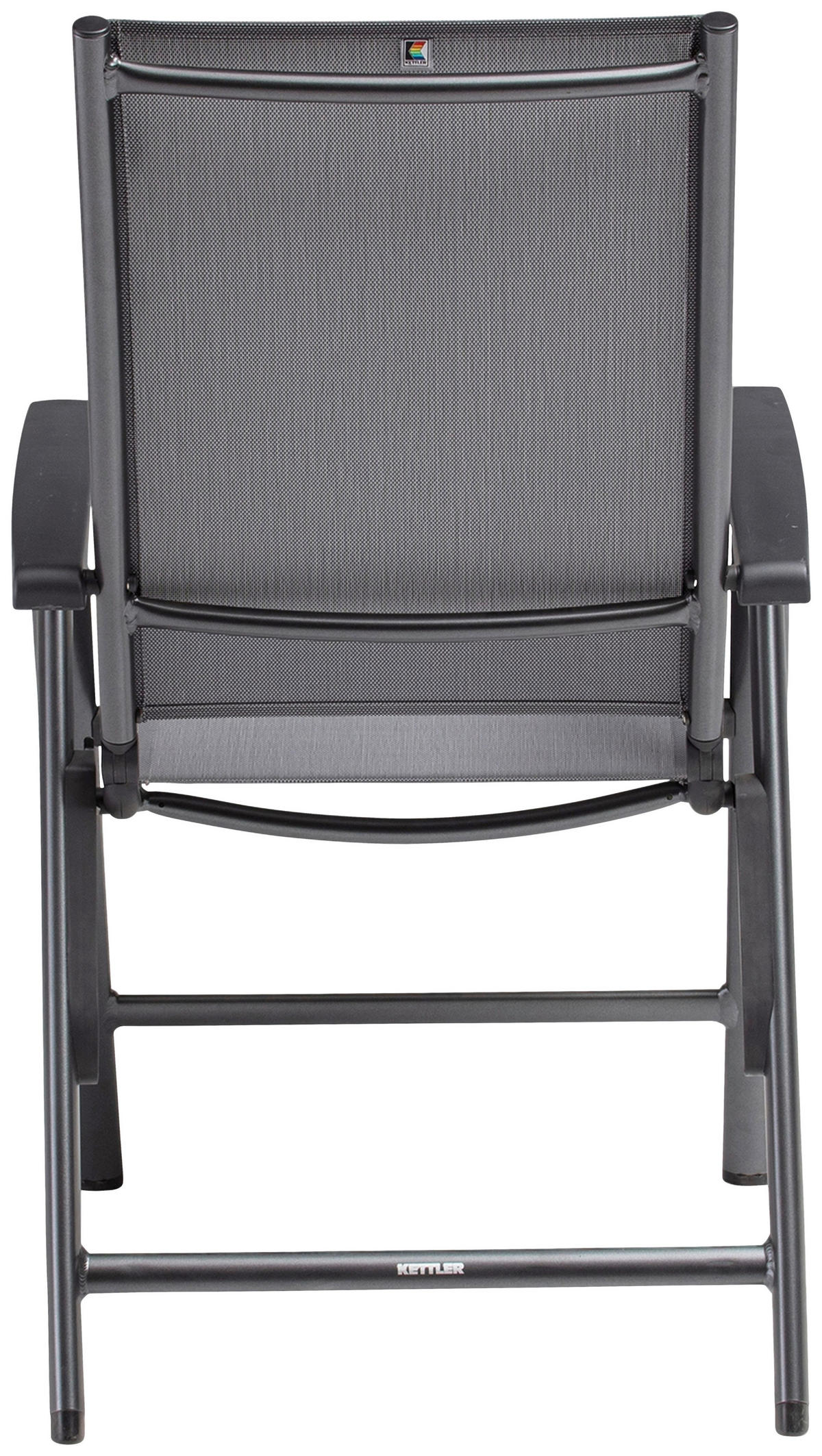 KLAPPSESSEL Netzbespannung Anthrazit  - Anthrazit, Basics, Textil/Metall (62/114/70cm) - Kettler